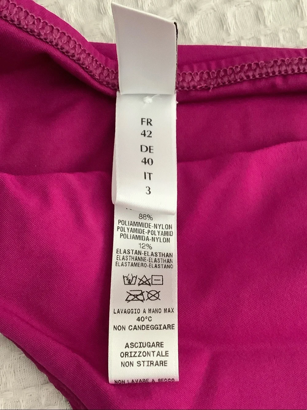 La Perla Fuchsia Tie-Side Bikini Bottoms